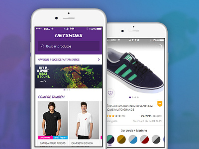 Netshoes android app ecommerce iphone netshoes