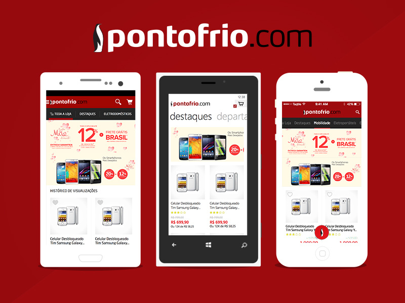 Pontofrio.com ios windowsphone android pontofrio ecommerce app
