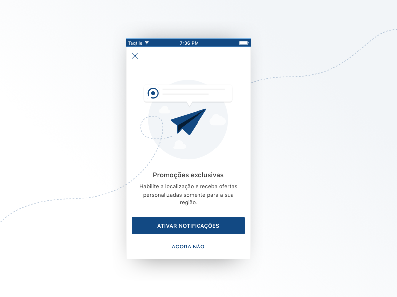 Posthaus - Notification screen notification screen ecommerce ui ios posthaus
