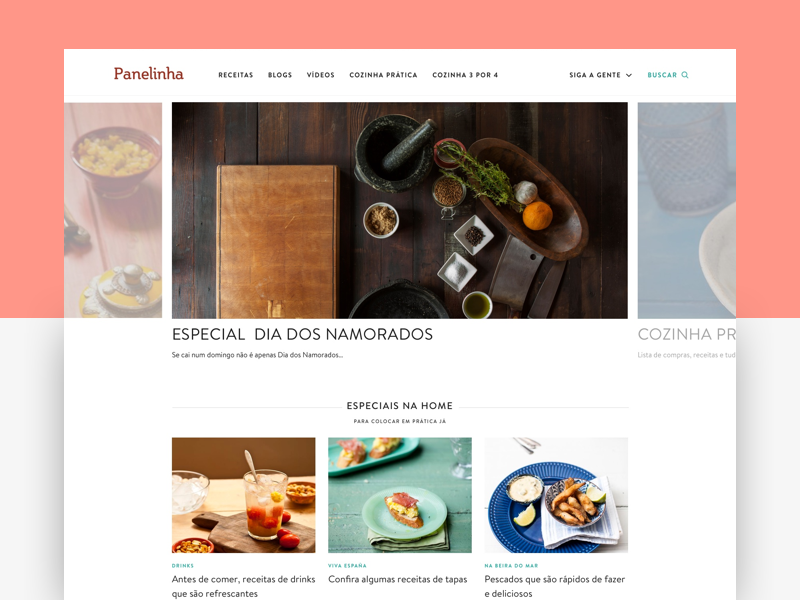 Panelinha desktop food ui recipes