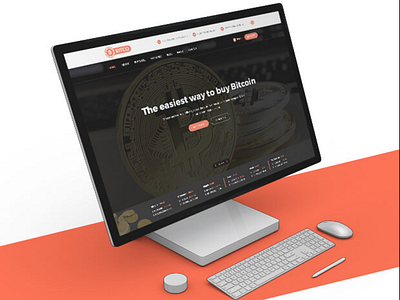 Bitcoin Cryptocurrency PSD Template - Bitco bitcoin cryptocurrency desktop landing page psd psd template ui ux web design web development webdesign