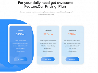 Pricing Table Inspiration #3 animation blue gradient illustration pricing table psd typography ui ux webdesign