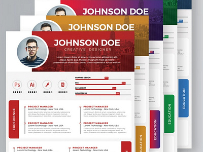 Resume Template Free Download cv free illustration print template resume resume cv resume design resume template vcard