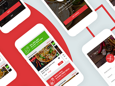 Mobile Food Order App Ui Design app ui kit food food app food order food ui mobile food app order ui ui ux