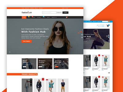 Fashion-hub eCommerce Website Design by dazzler software on Dribbble