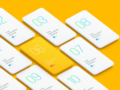 Free Minimalistic Phone Mockups