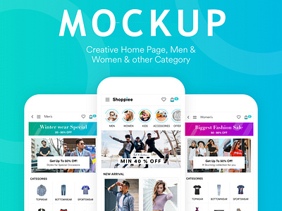 Mobile Shopping App Ui Mockup app branding app design app ui app ui mockup mobile ui kit mobile uiux mockup shopping app ui ux