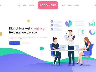 Website Exploration - Agency Wesbite agency website isometric landing page slider ui ui design ux web design web trends website