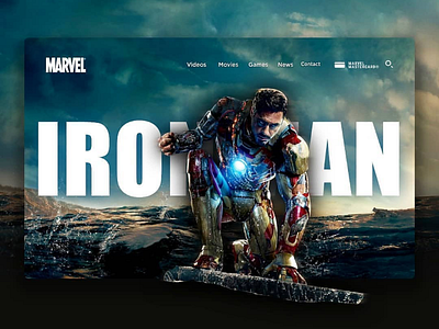 Marvel Iron Man Landing Page