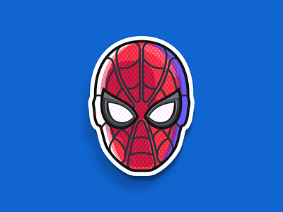 Spider-Man sticker 2 app avangers cartoon character comics figma flat hero icon illustration marvel piter spider man spiderman underoos vector