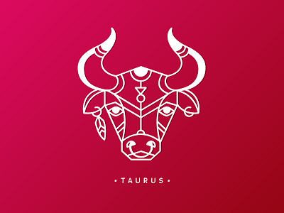 Taurus art astrology gypsy icondesign illustration illustrator lineart quirky signs taurus vector zodiac