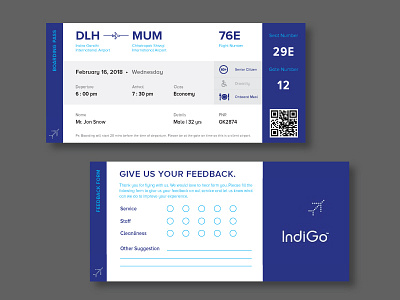 Boarding Pass Redesign concept.