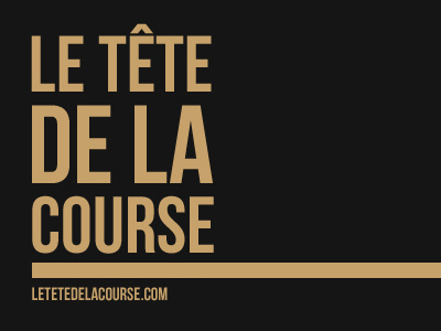 Le Tête De La Course