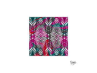 Vibrating leaves colorful illustration illustrator linework pattern pattern design pendrawing vector