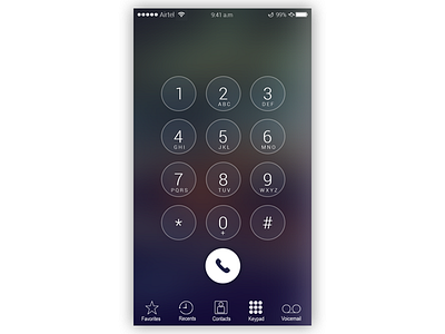ios dialer contacts dialer keypads recents voicemail
