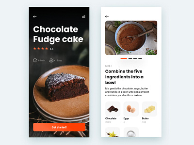 Cooking UI Concept app chef cook cooking food foodie kitchen mobile recipe ui