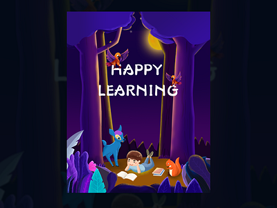 Happy learning illustration