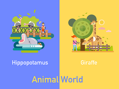 animal world design ui