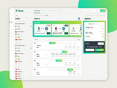 Sisal redesign bet betting figma redesign ui uidesign uidesigner web design