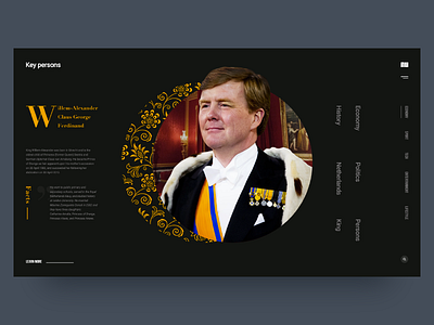 NU.NL Promo — The King clean clear concept history minimal promo typography ui ux web website