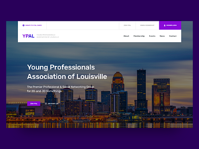 YPAL — Home association clean clear concept louisville minimal promo typography ui ux web website