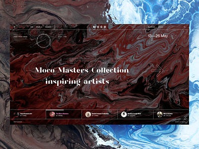 Moco Museum art clean clear concept design interface minimal moco museum typography ui web