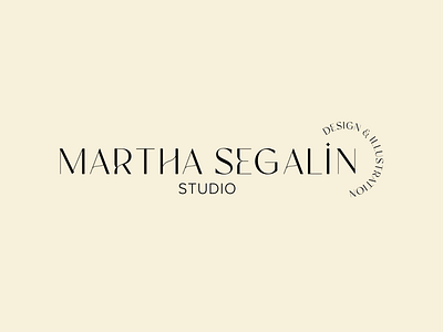 Martha Segalin Design Studio Logo branding design illustrator lettering logo studio studio logo typography vector visual identity