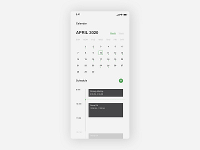 Daily UI | Calendar calendar calendar design daily 100 challenge daily ui ui