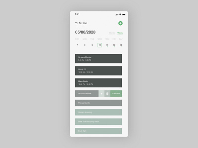 Daily UI | To Do List app daily 100 challenge daily ui to do app to do list ui