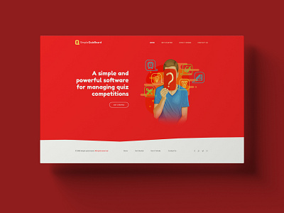 Simple Quize Board Landing Page