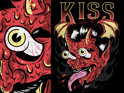 Kiss - Devil design illustration merchandise