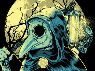 Plague Doctor - WIP design illustration merch t shirt