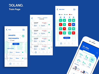 Dolano UI / UX (Train Ticket