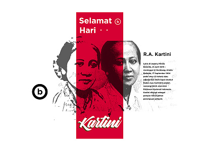 Kartini day ( Indonesian patriot ) branding design digitalimaging ilustration logo photoshop