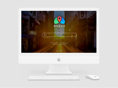 Landing Page for Negux design illustration landing page sketch app ux ui design vector web