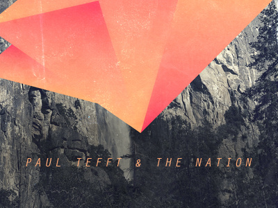 Paul Tefft & The Nation Poster forest michigan orange paul tefft poster texture