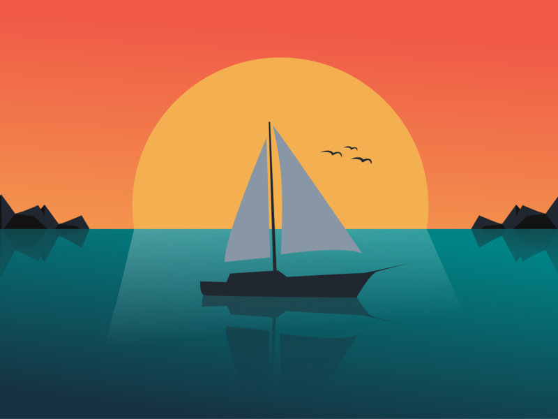 sailaway by Piotr Wilk on Dribbble