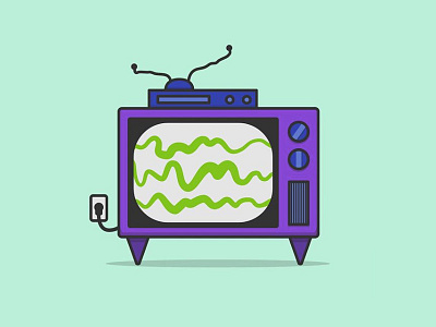 This is what TVs looked like icon illustration simpsons television tv
