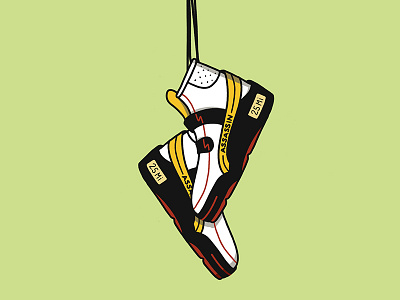 Assassins icon illustration simpsons sneakers