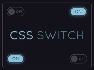 CSS Switch 0 by Seth Schwiet on Dribbble