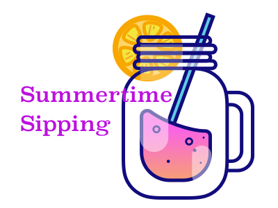 Summertime Sipping lemonade summertime
