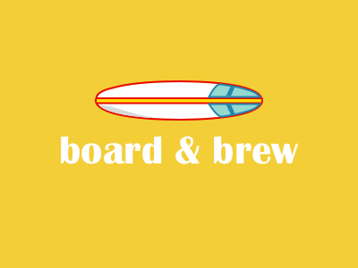 Board Brew logo sandwich surfer