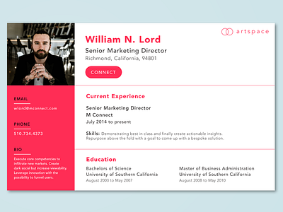 User Profile dailyui uidesign