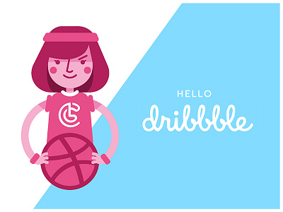 Ready to Play debut dribbble illustration logo