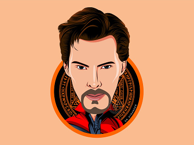 Dr Stranger avengers big header cartoon design dr stranger dribbble illustration magic vector work