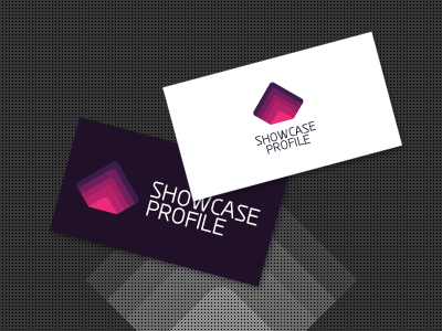 ShowcaseProfile business cards glow logo sp