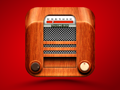 Radio icon fm icon ios radio wood