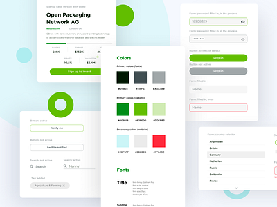 Design System Elements application blue clean design design element design system desktop flat guide guidelines identity ui ux web