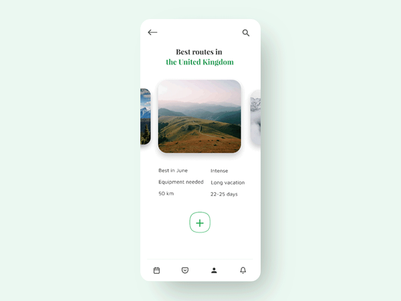 Travel App Concept after effects animated gif animation app gif mobile mobile app ui ux
