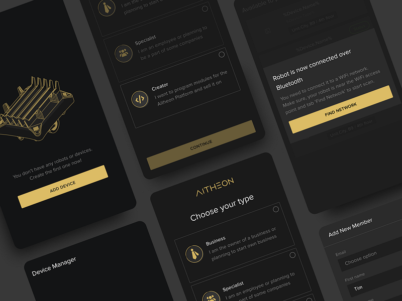 Enterprise Mobile App by Maria Borysova on Dribbble